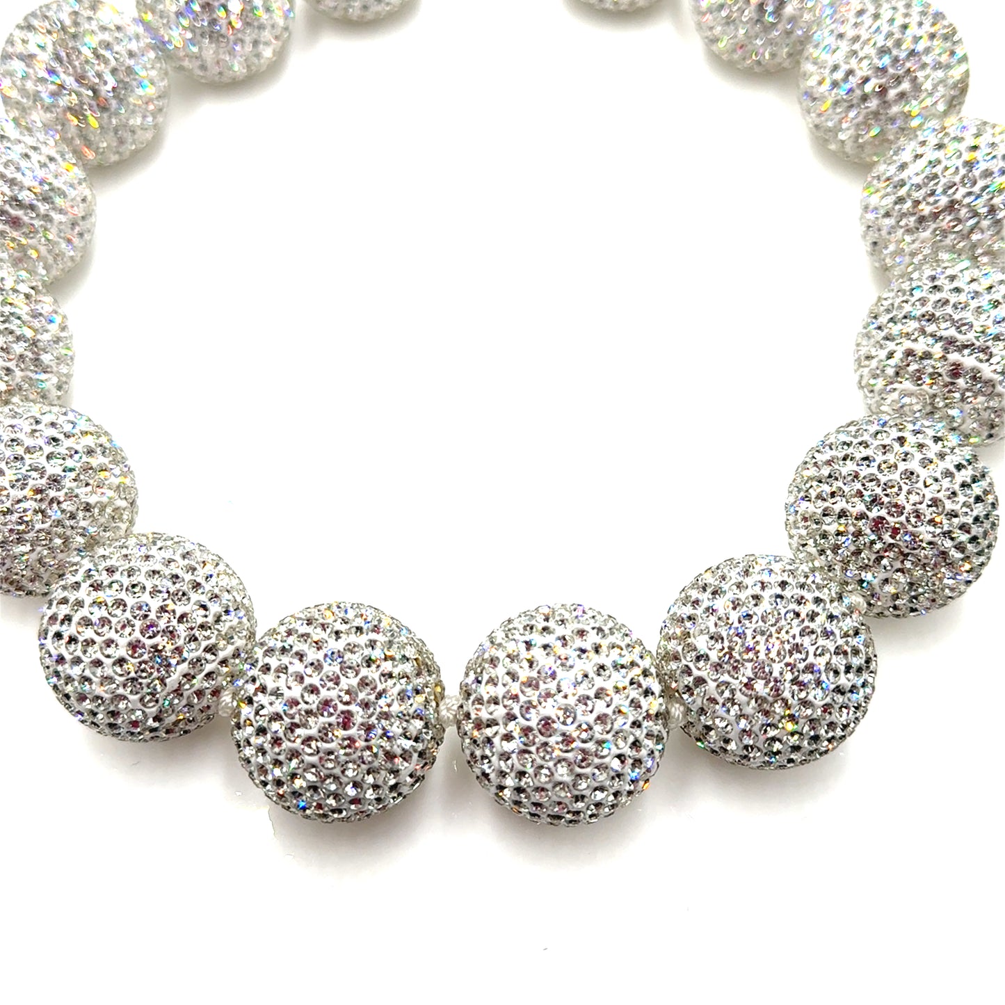 Crystal Sphere Statement Necklace - Born To Glam Born To Glam