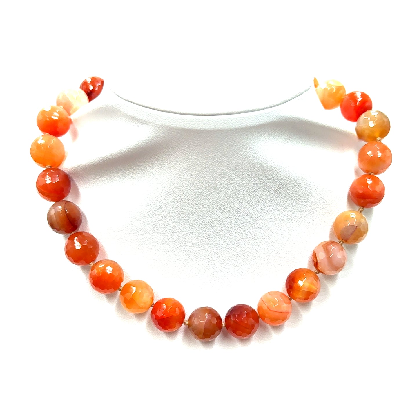 Carnelian 16mm Gemstone Necklace Born To Glam