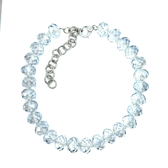 Adjustable 16mm Rondelle Short Necklace - Born To Glam Born To Glam