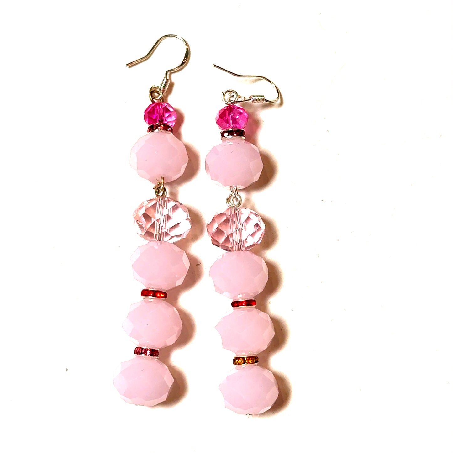 Light Pink Quartz Drop Earring - Born To Glam Born To Glam