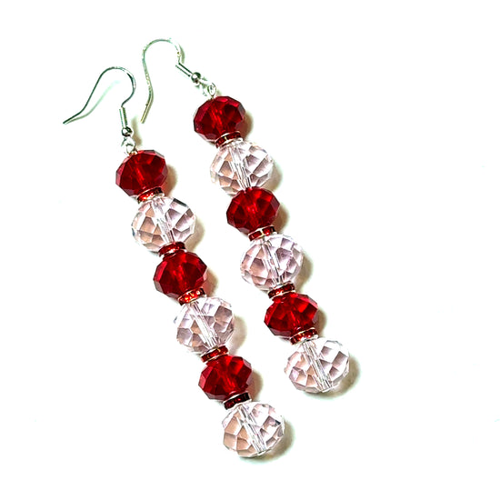 Pink & Red Drop Earring - Born To Glam Born To Glam