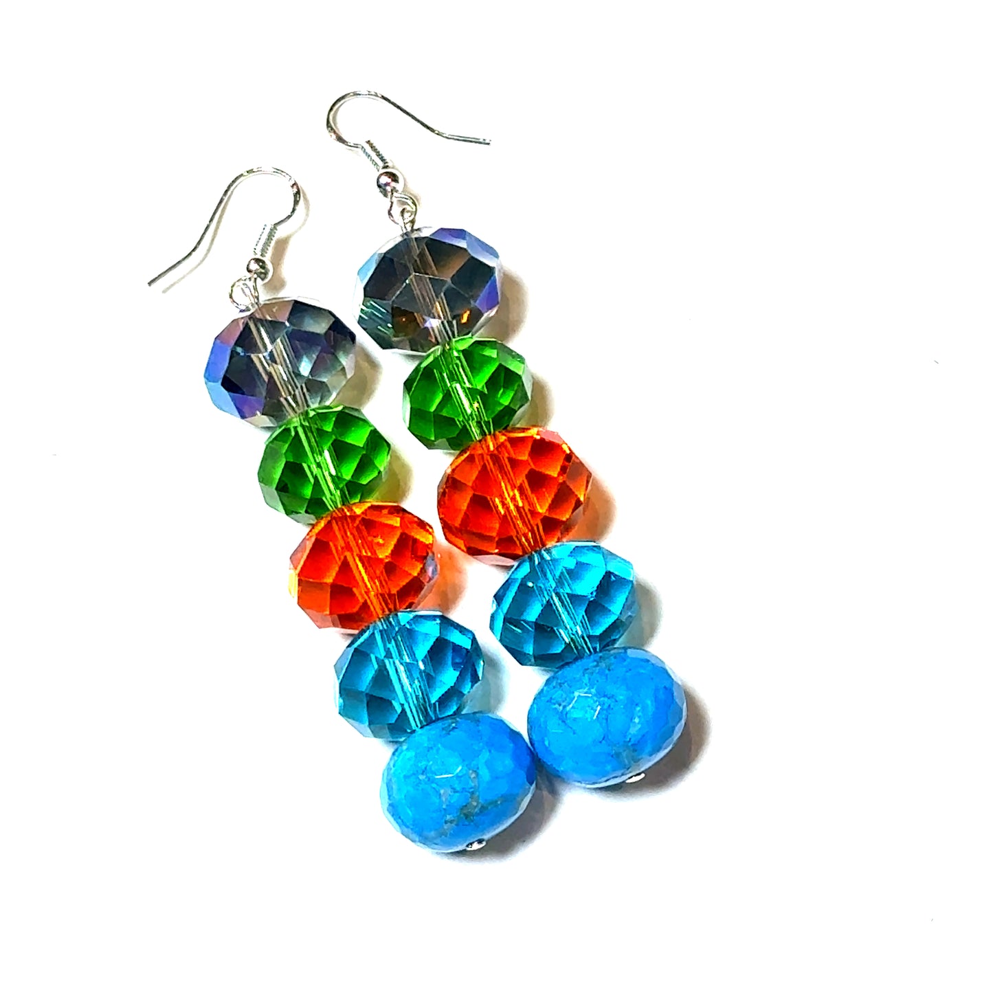 Blue Quartz Multi Drop Earring - Born To Glam Born To Glam