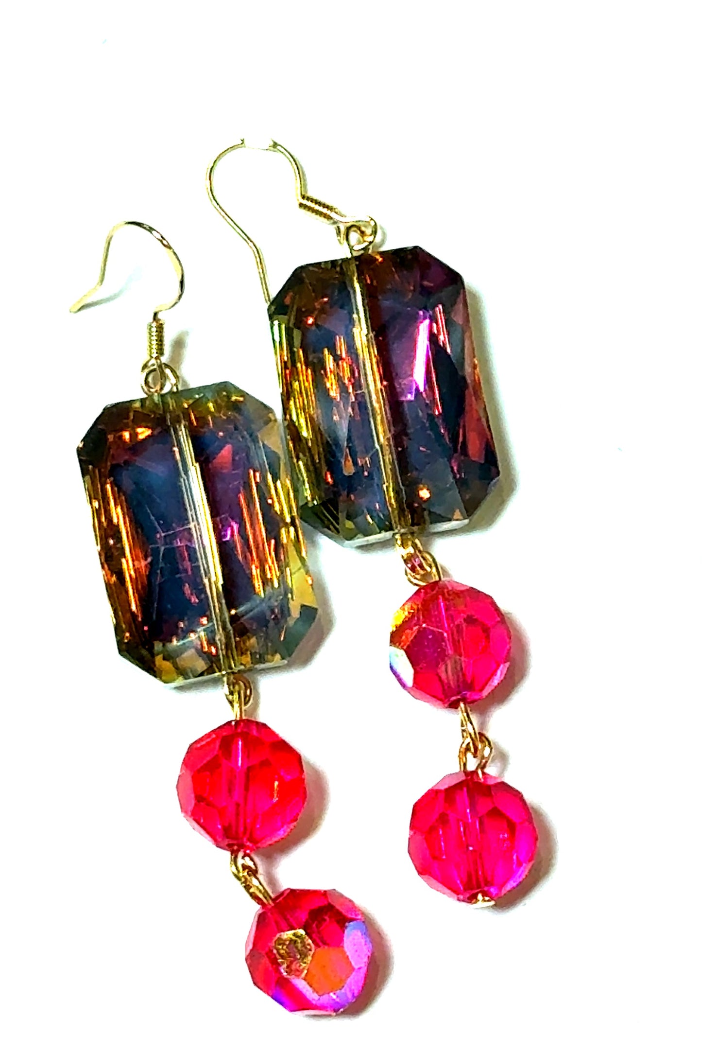 Pink Multi Dangle Earring - Born To Glam Born To Glam