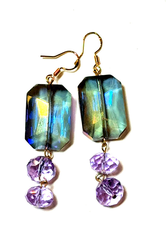 Lavender Mutli Dangle Earring - Born To Glam Born To Glam
