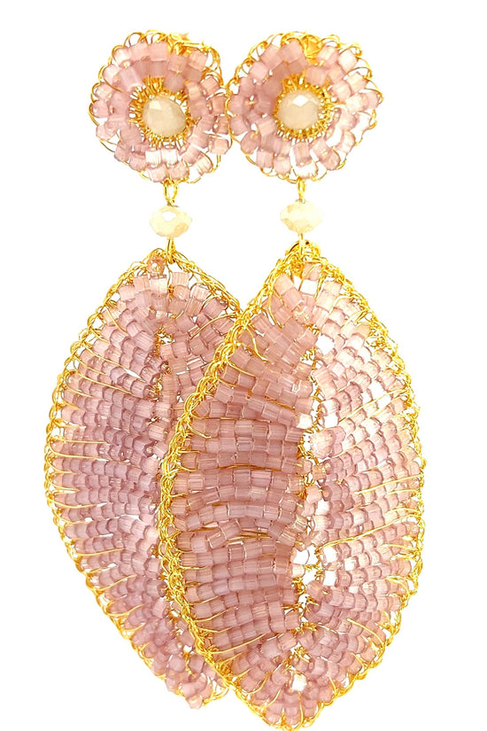 Meticulous Crystal Leaf Statement Earring - Born To Glam Born To Glam