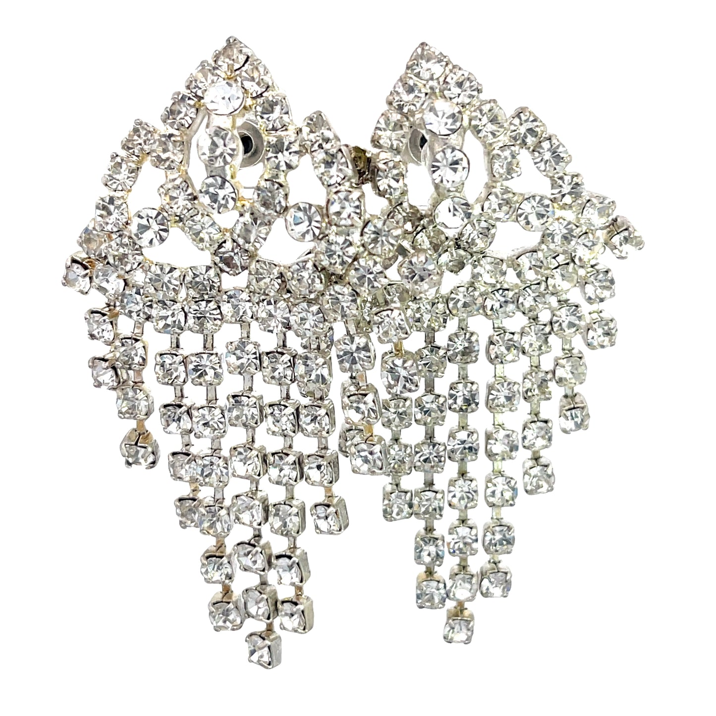 Rhinestone Cascade Statement Earring - Born To Glam Born To Glam