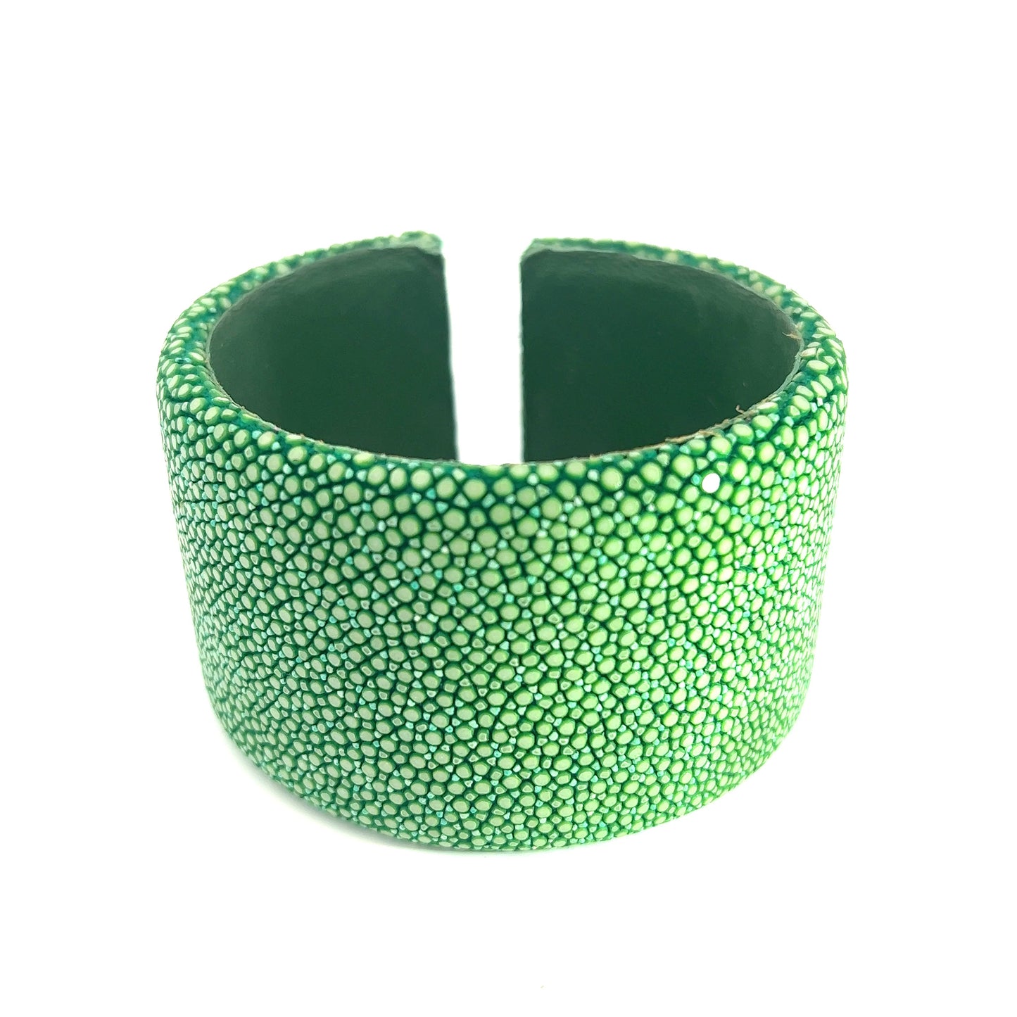 Green Shagreen Cuff - Born To Glam Born To Glam