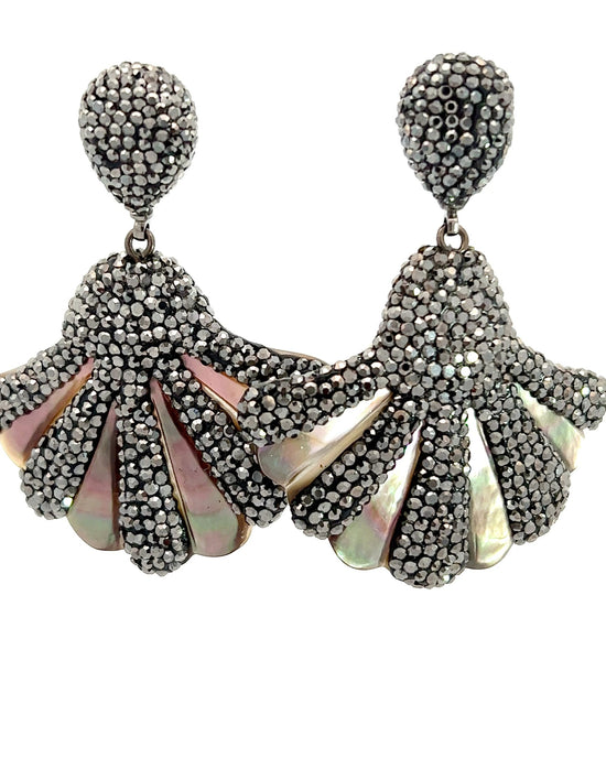 Seashell Mother Of Pearl Earrings - Born To Glam Born To Glam