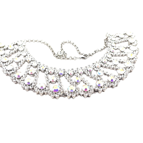 Crystal Statement Round Necklace - Born To Glam Born To Glam