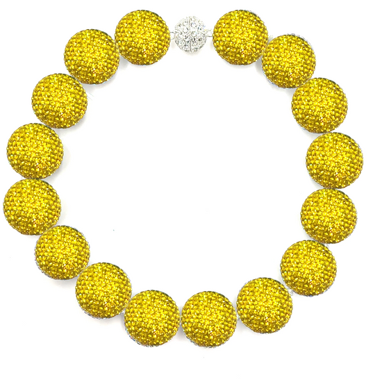 Crystal Sphere Statement Necklace - Born To Glam Born To Glam