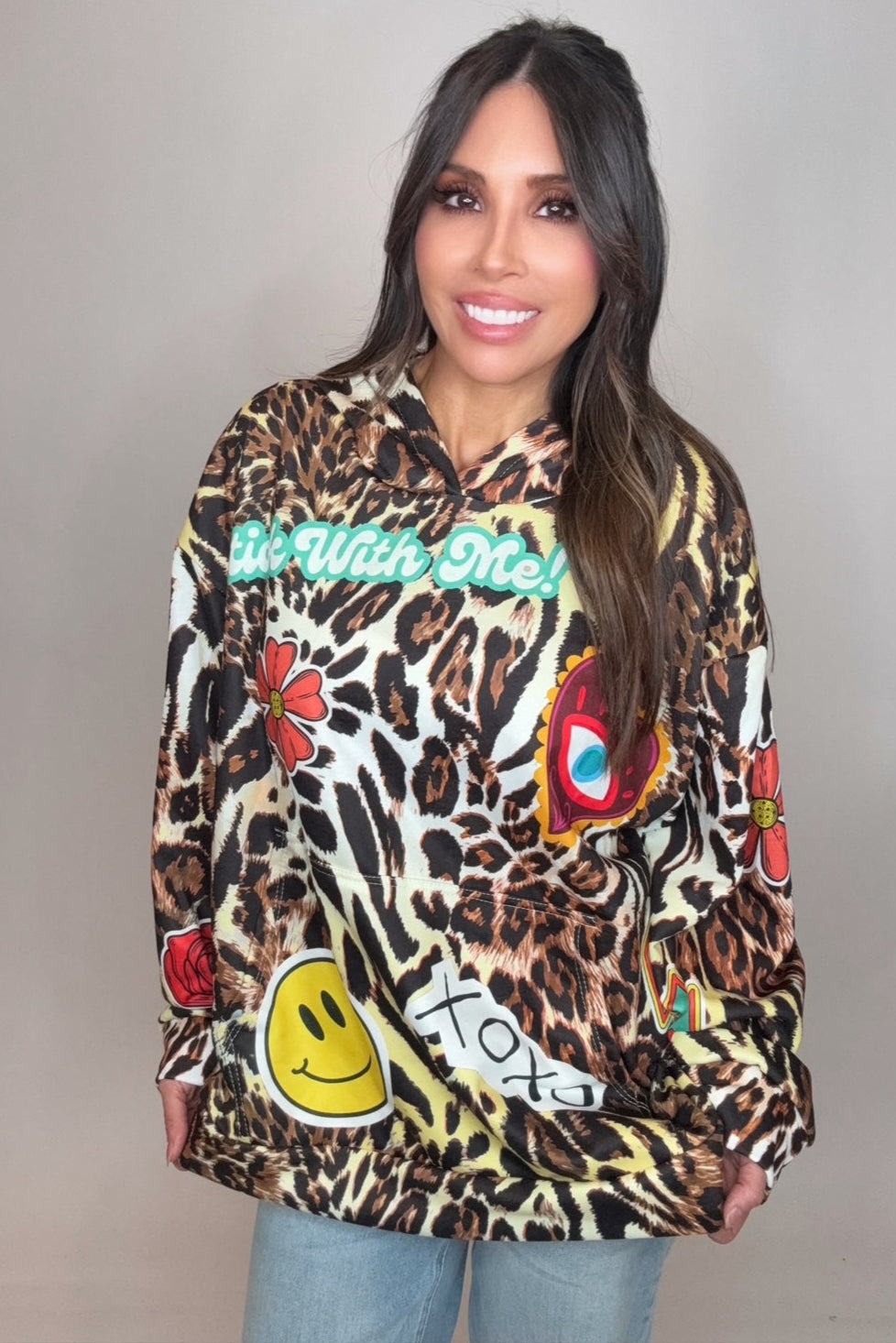 Xoxo Hoodie Sweatshirt - Born To Glam Born To Glam