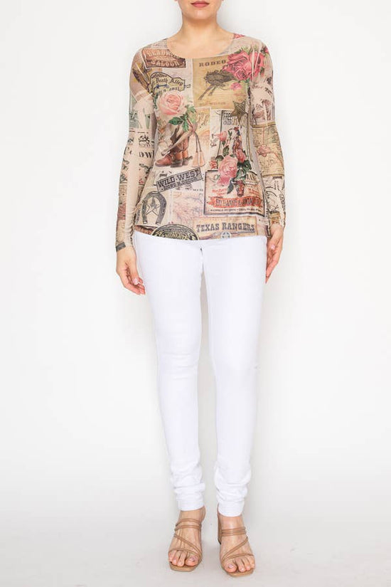 ROSE WEST Mesh Top - Born To Glam Born To Glam