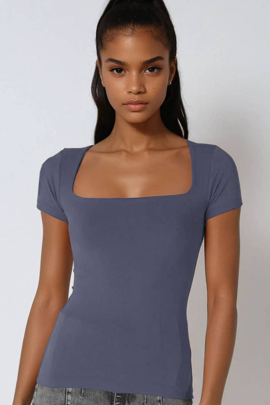 Square Neck Top - Born To Glam Born To Glam