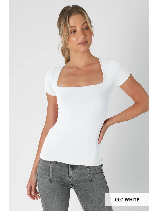 Square Neck Top - Born To Glam Born To Glam