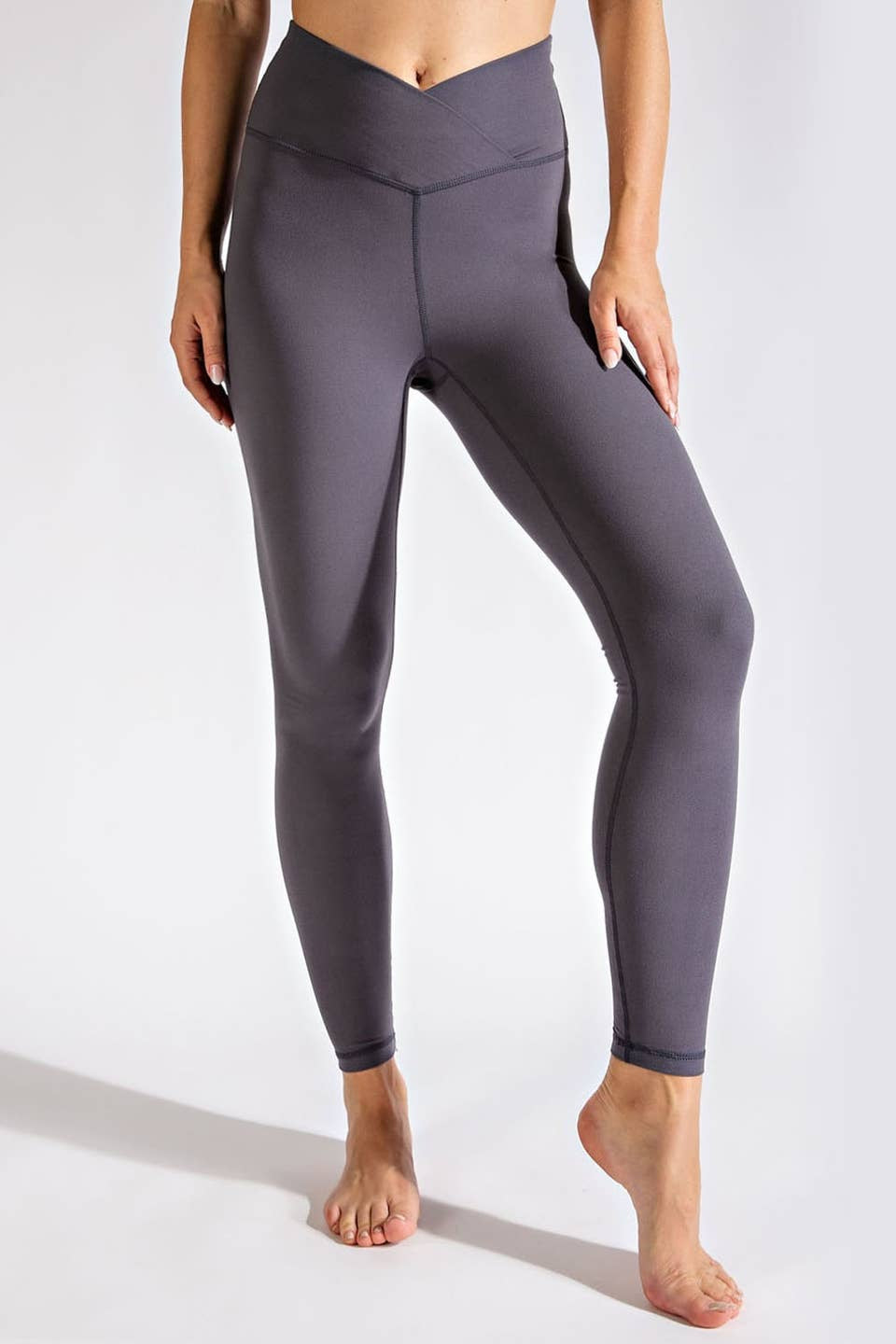 V Waist Full Length Leggings - Born To Glam Born To Glam