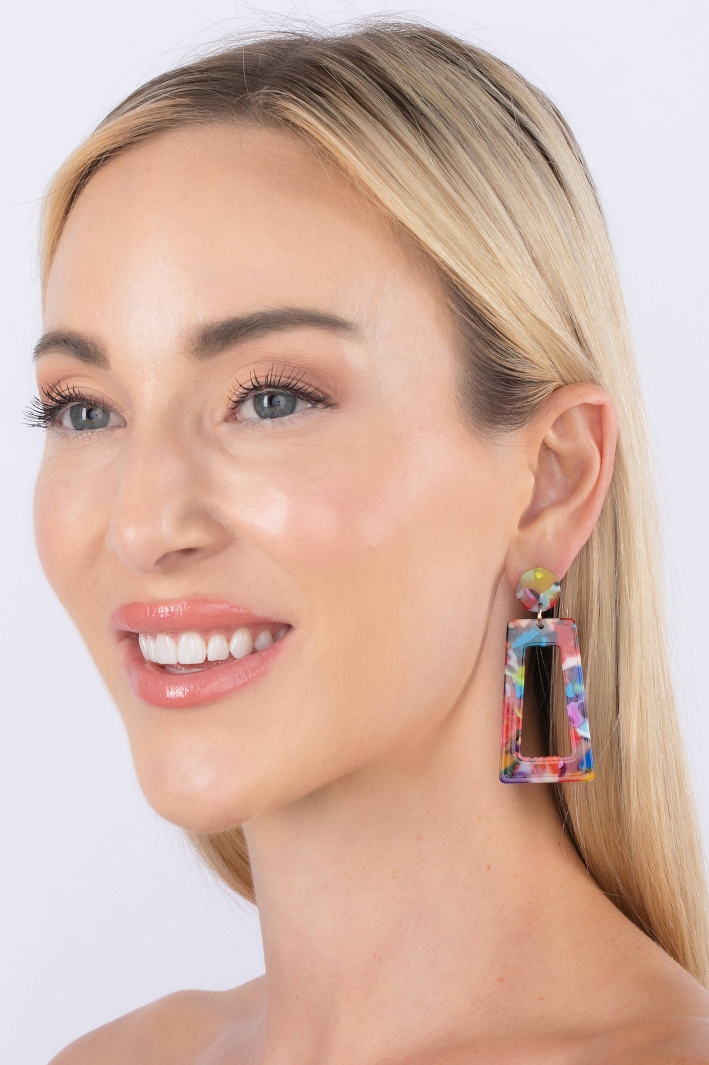 Tina Acrylic Drop Earring - Born To Glam Born To Glam