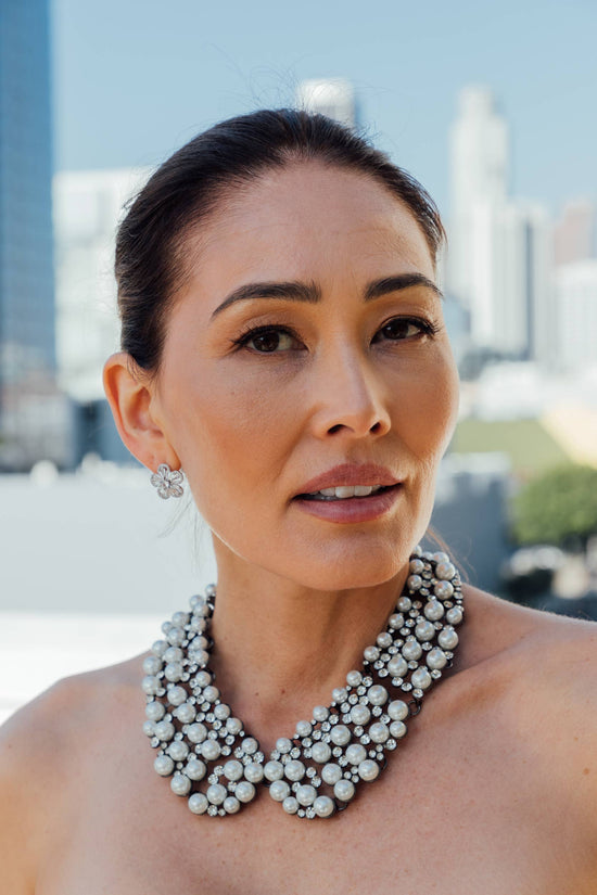 Diana Pearl Statement Necklace - Born To Glam Born To Glam
