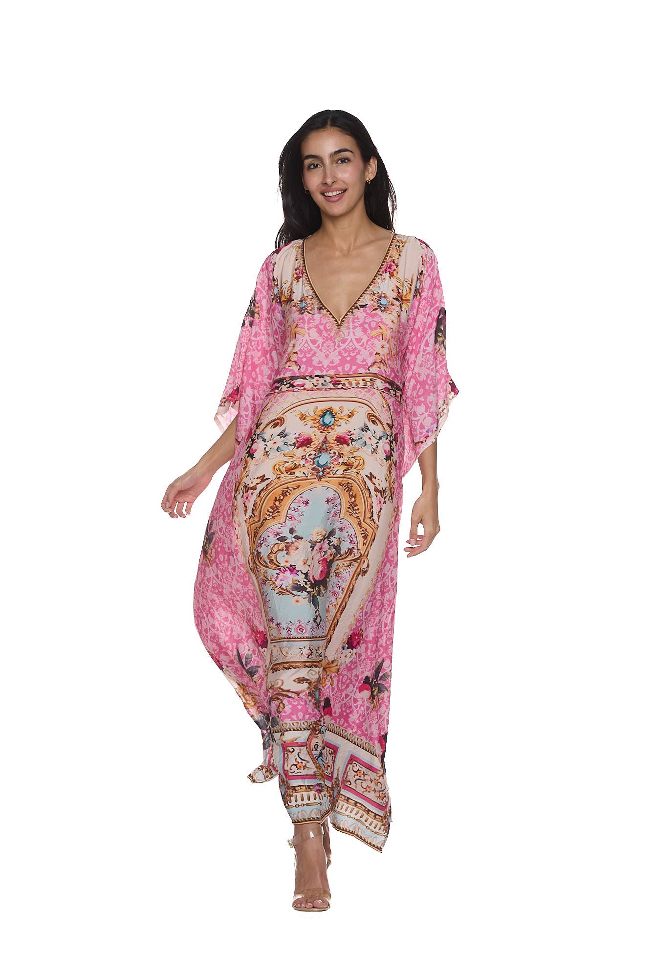 Pink Beach Kaftan - Born To Glam Born To Glam