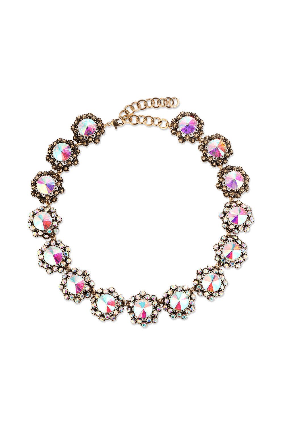 Naomi Iridescent Statement Necklace Set - Born To Glam Born To Glam
