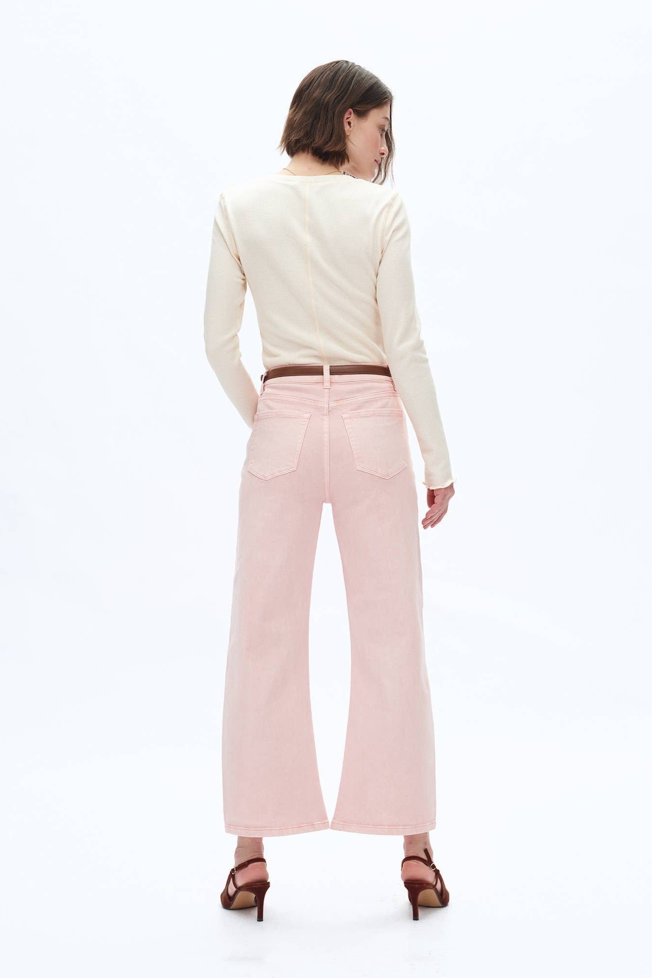 Mid Rise Pink Barrel Jeans Born To Glam
