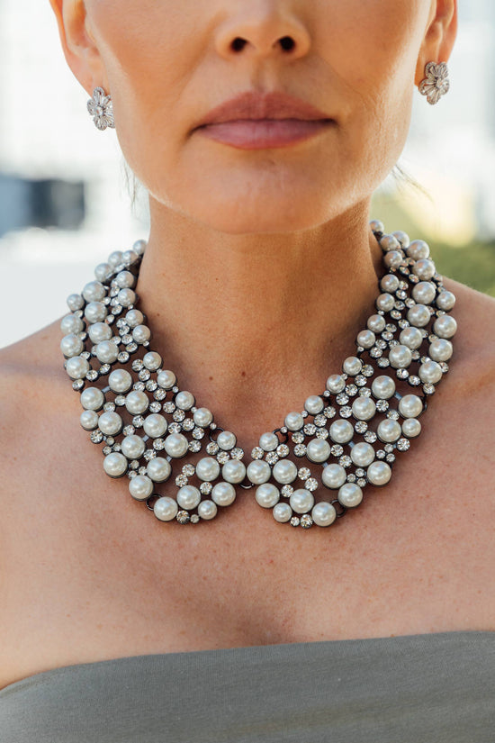 Diana Pearl Statement Necklace - Born To Glam Born To Glam