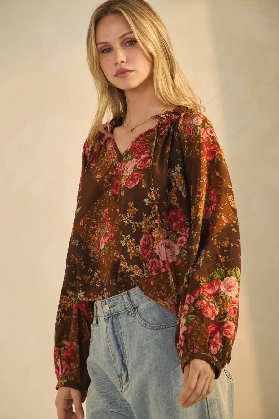 Floral Printed Blouse - Born To Glam Born To Glam