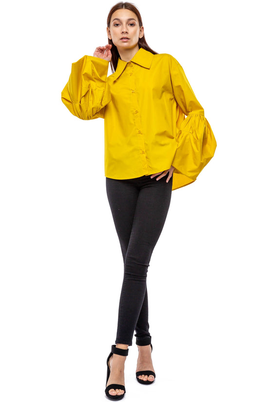 Yellow Romantic Queen Blouse Born To Glam