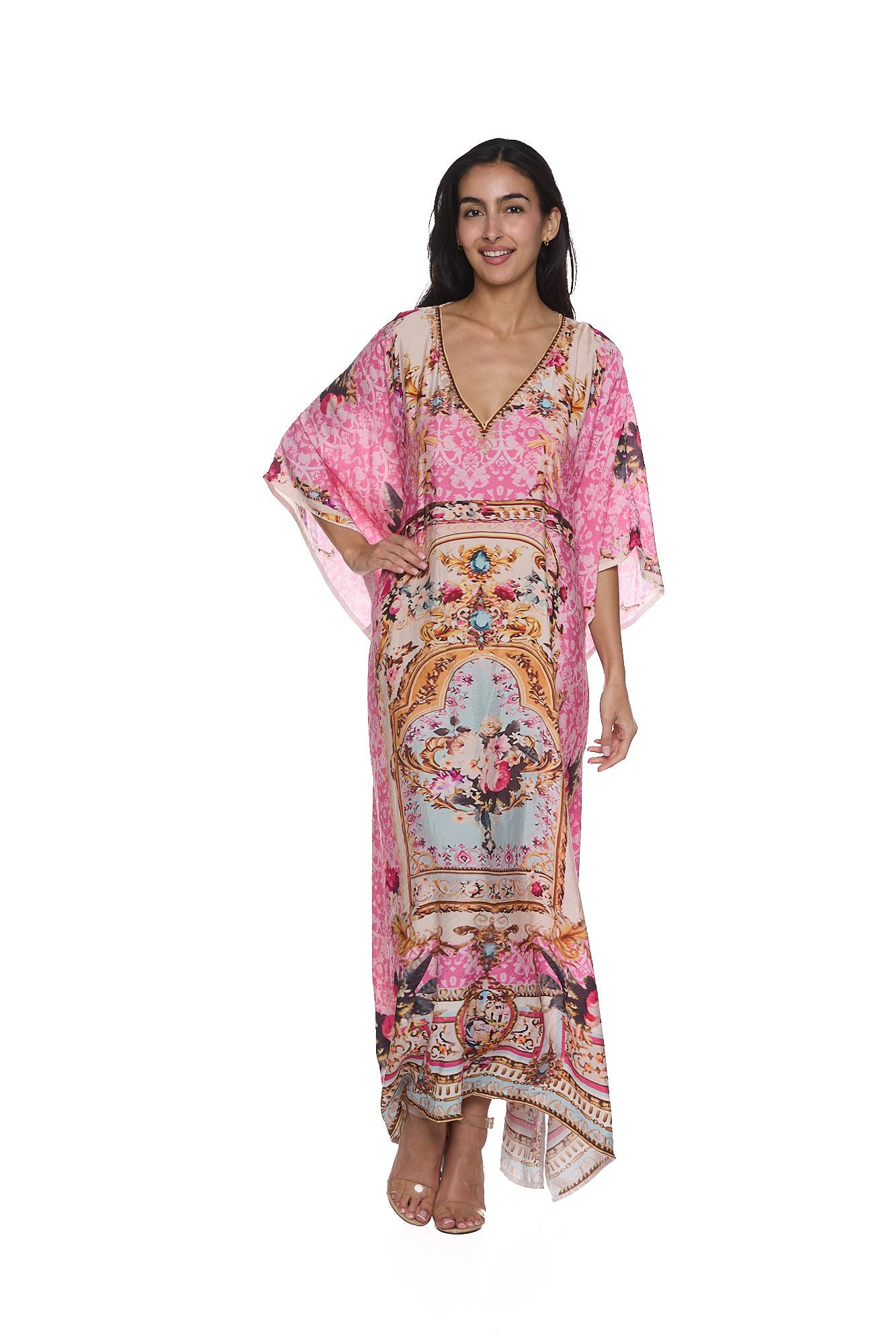 Pink Beach Kaftan - Born To Glam Born To Glam