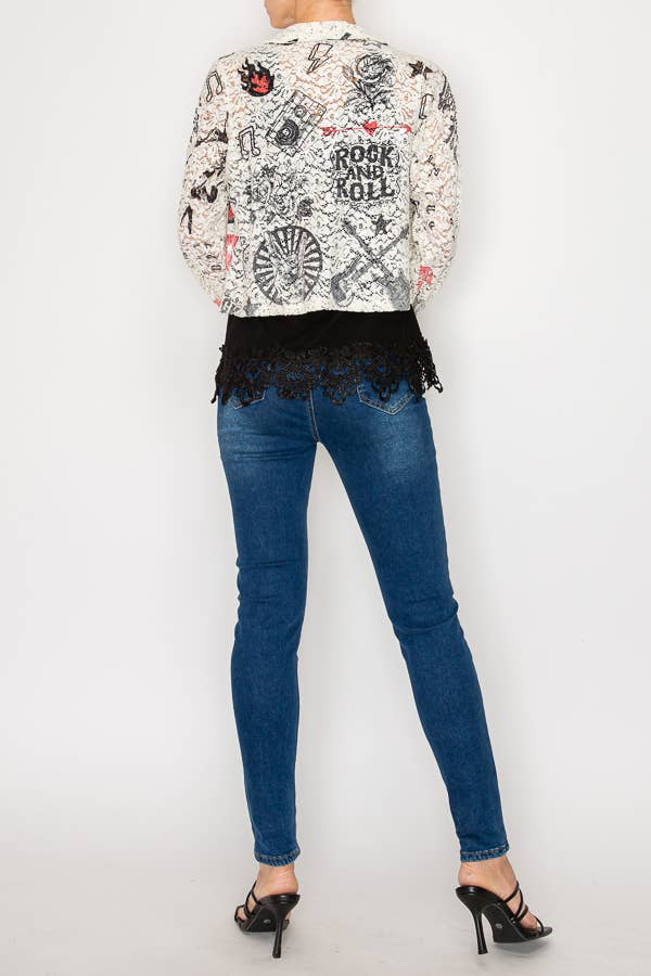 Rock and Roll Cropped Sequin Jacket - Born To Glam Born To Glam