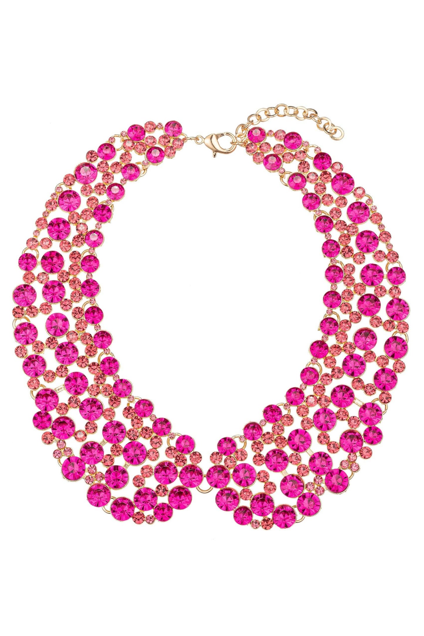 Diana Hot Pink Statement Necklace - Born To Glam Born To Glam