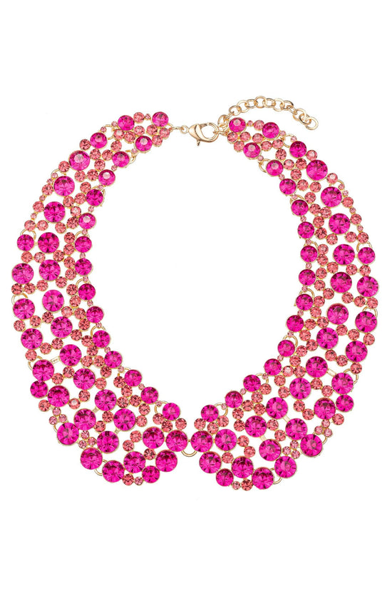 Diana Hot Pink Statement Necklace - Born To Glam Born To Glam