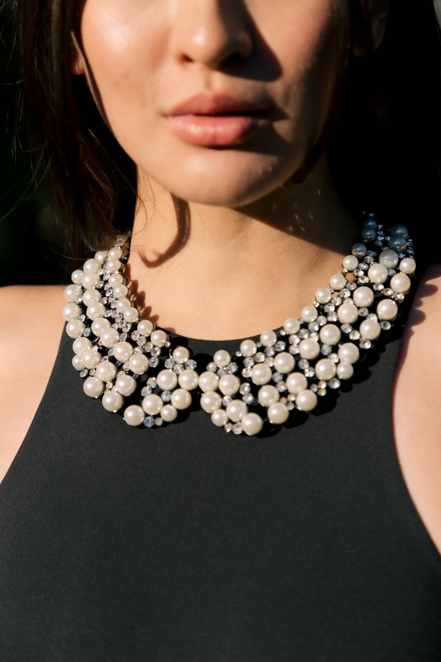 Diana Pearl Statement Necklace - Born To Glam Born To Glam