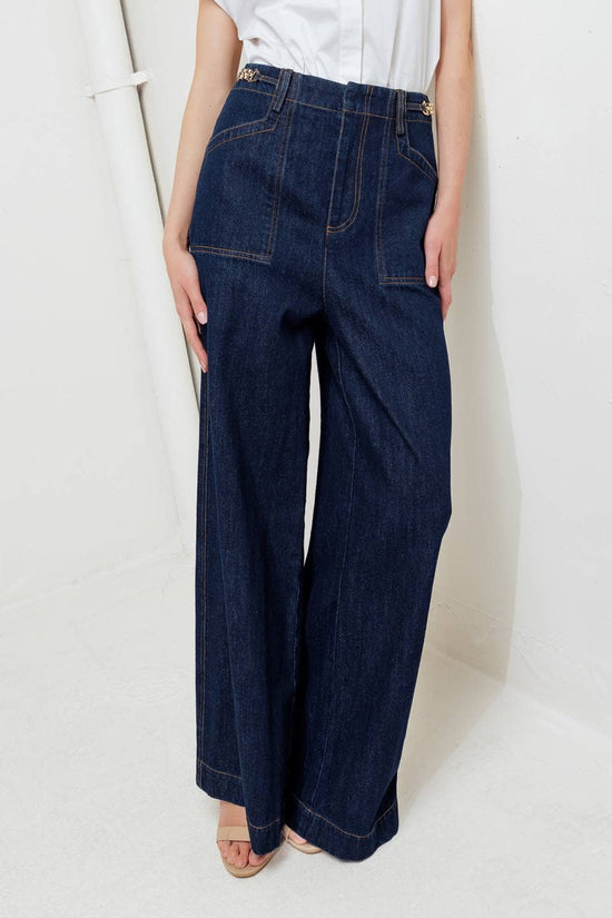 Dark Denim Pant - Born To Glam Born To Glam