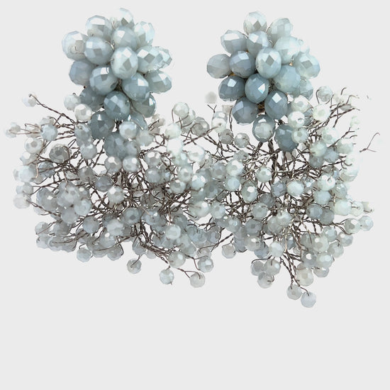 Load and play video in Gallery viewer, Crystal Sculpture Statement Clip On Earring
 Born To Glam