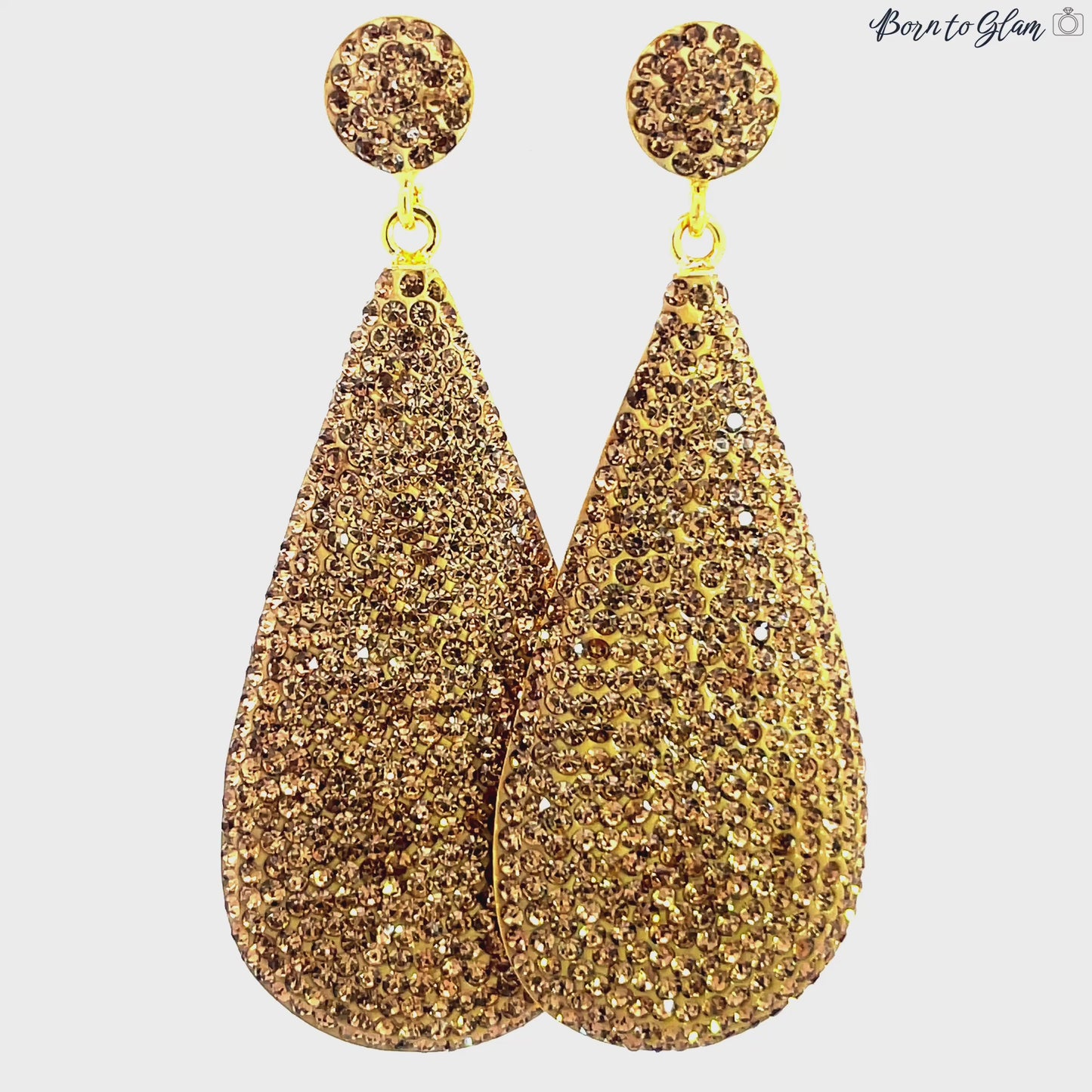 Load and play video in Gallery viewer, Teardrop 925 Sterling Silver Drop Earrings
 Born To Glam