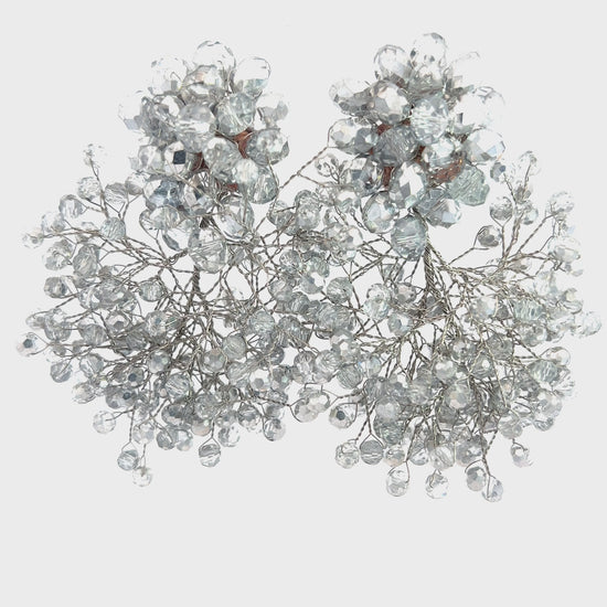 Load and play video in Gallery viewer, Crystal Sculpture Statement Clip On Earring
 Born To Glam