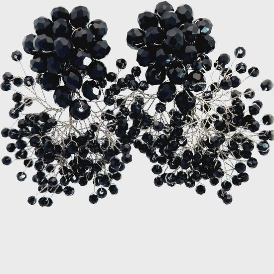 Load and play video in Gallery viewer, Crystal Sculpture Statement Clip On Earring
 Born To Glam